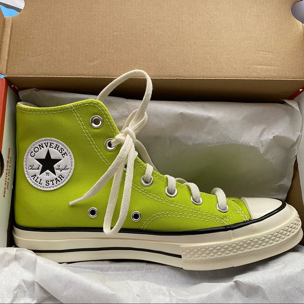 Converse Chuck Taylor 70 high tops lime green